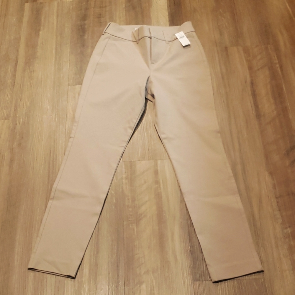 NWT Old Navy 0 High-Rise Pixie Skinny Tan Pants
